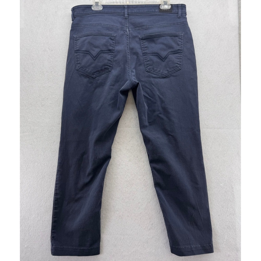 DKNY Slim Straight Chino Pants Mens Blue Casual Comfort Stretch W34 L30‎ - Picture 9 of 16